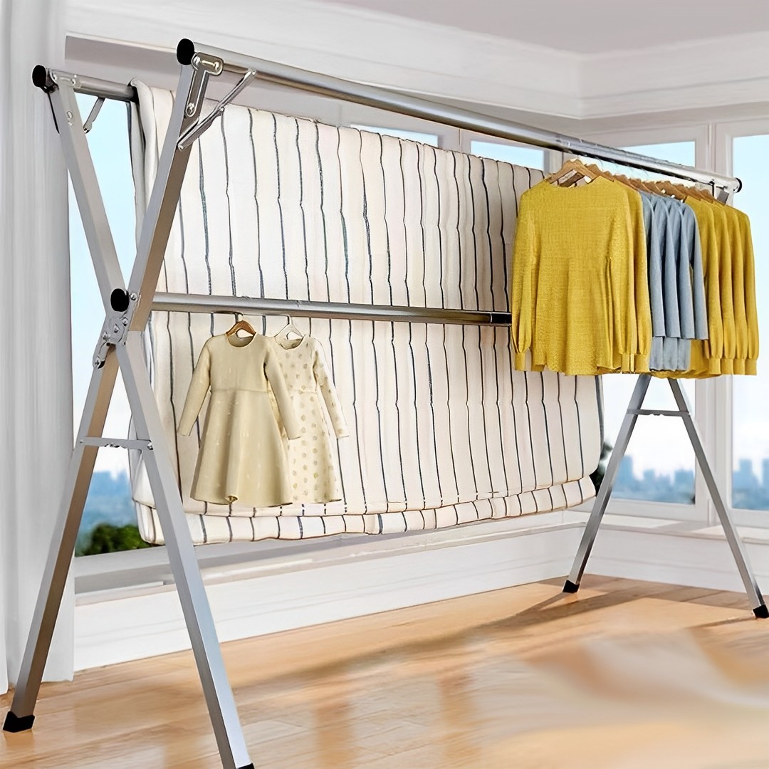 Soga 1.6M Portable Standing Clothes Drying Rack Foldable Space-Saving Laundry Holder Indoor Outdoor, Home &Amp; Living, Laundry, Drying Racks, , ,  - Nz Depot 2