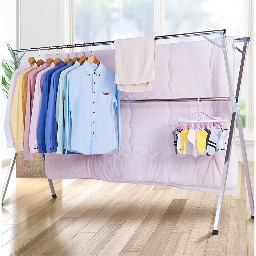 Soga 1.6M Portable Standing Clothes Drying Rack Foldable Space-Saving Laundry Holder Indoor Outdoor, Home &Amp; Living, Laundry, Drying Racks, , ,  - Nz Depot 7