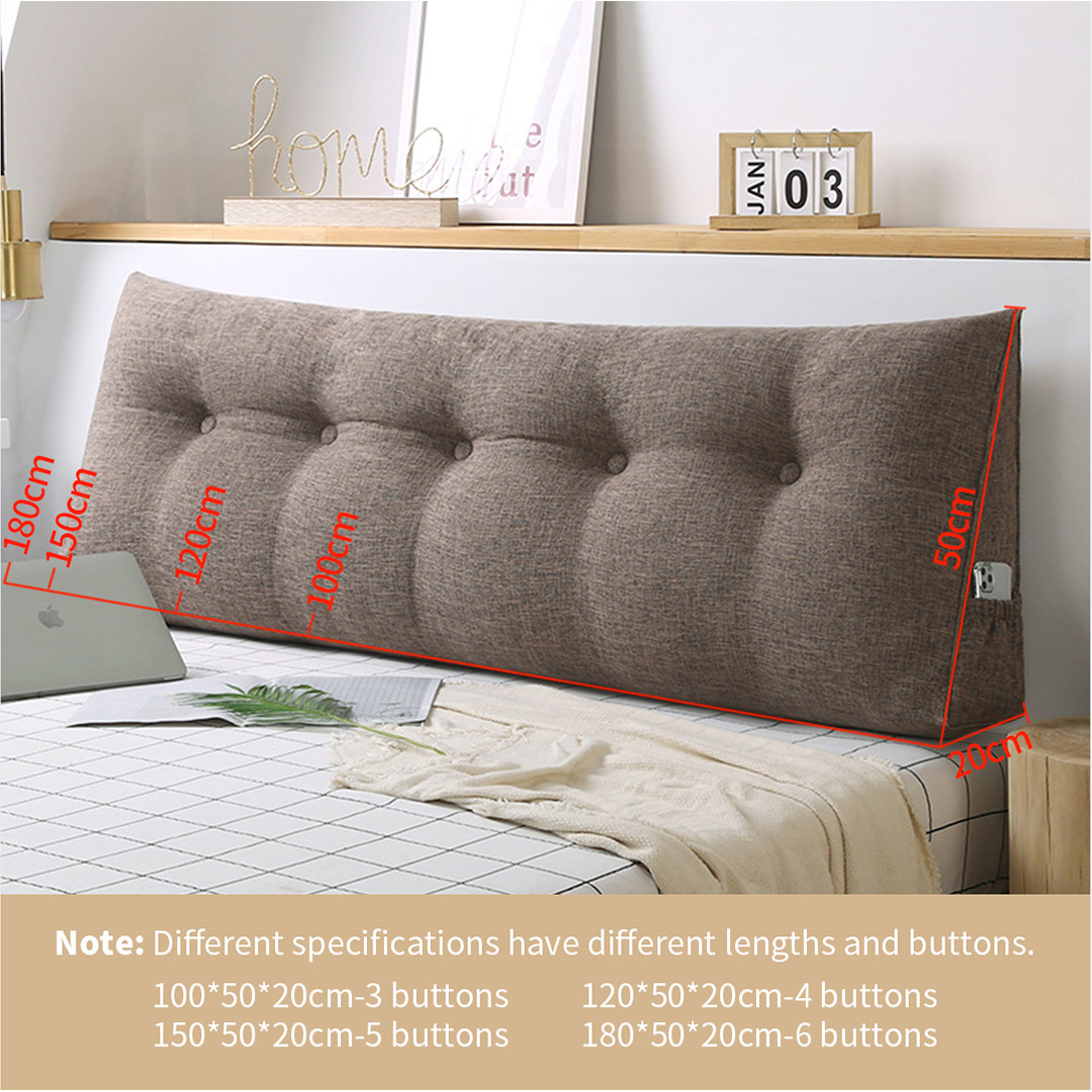 Soga 120Cm Coffee Triangular Wedge Bed Pillow Headboard Backrest Bedside Tatami Cushion Home Decor, Furniture, Living Room Furniture, Occasional Chairs, , ,  - Nz Depot 6