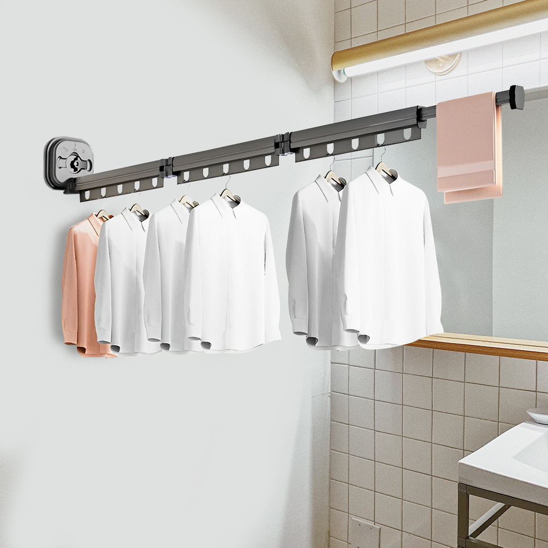 Soga 127.5Cm Wall-Mounted Clothing Dry Rack Retractable Space-Saving Foldable Hanger, Home &Amp; Living, Laundry, Drying Racks, , ,  - Nz Depot 3