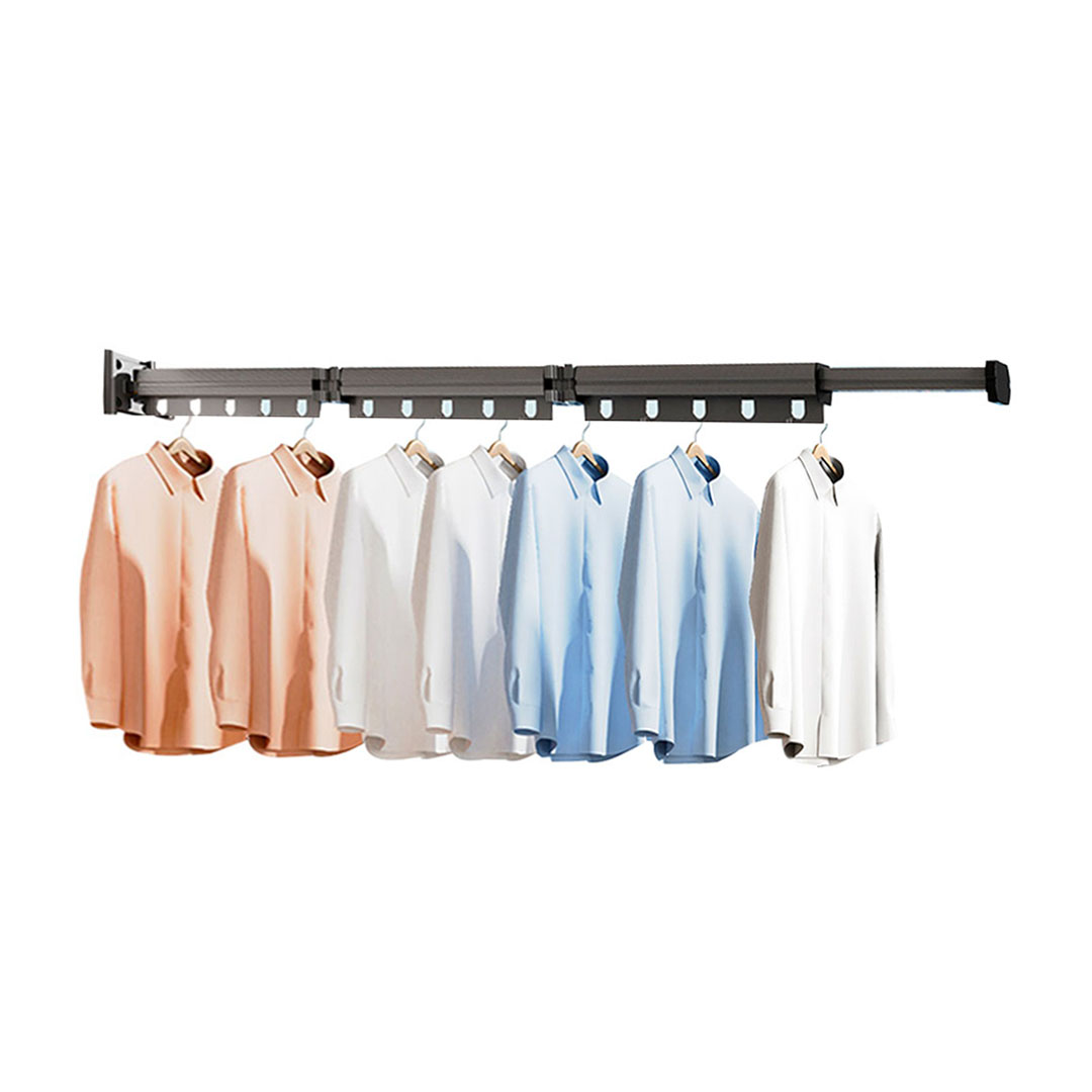 Soga 127.5Cm Wall-Mounted Clothing Dry Rack Retractable Space-Saving Foldable Hanger, Home &Amp; Living, Laundry, Drying Racks, , ,  - Nz Depot 1