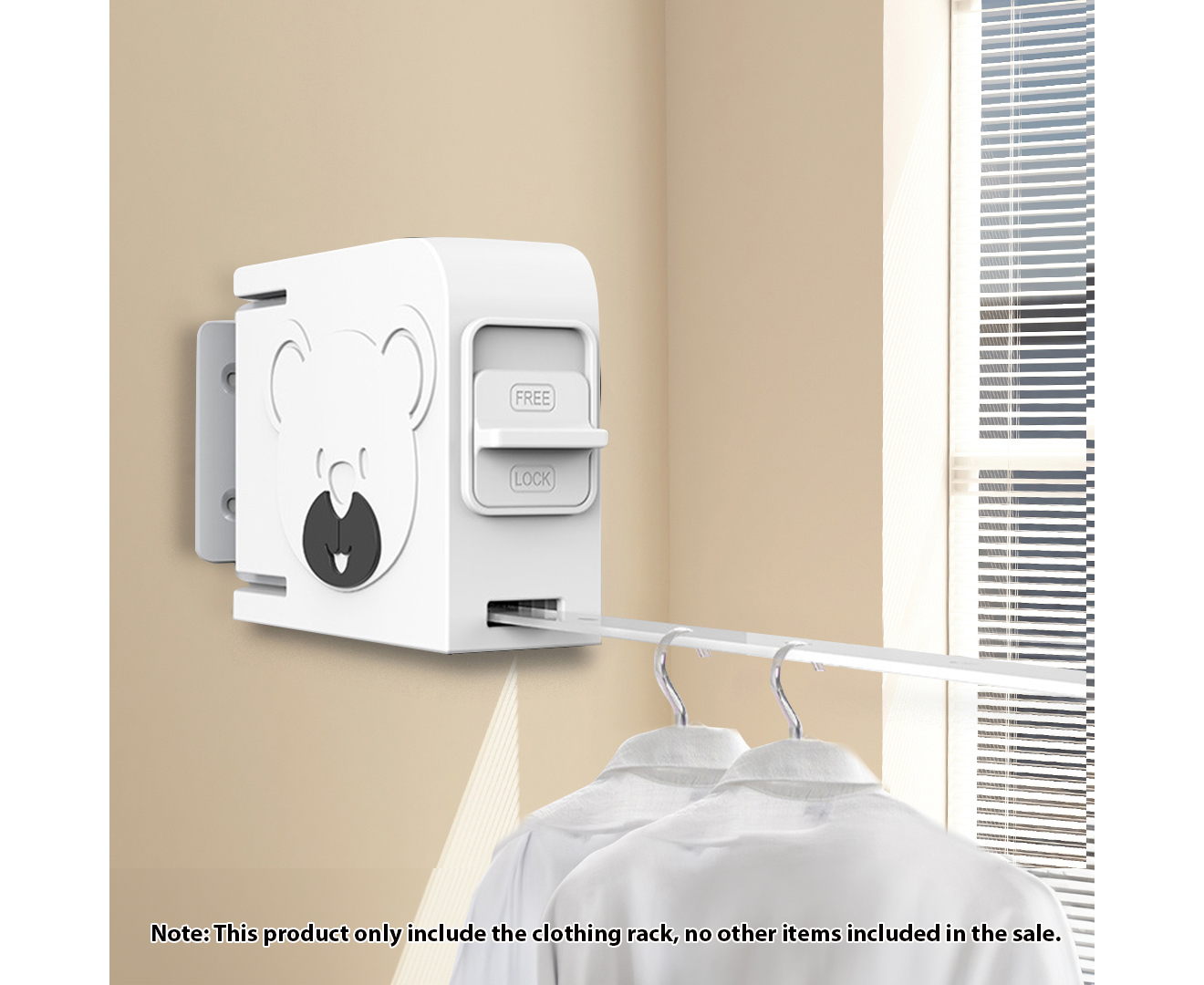 Soga 160Mm Wall-Mounted Clothes Line Dry Rack Retractable Space-Saving Foldable Hanger White, Home &Amp; Living, Laundry, Drying Racks, , ,  - Nz Depot 2