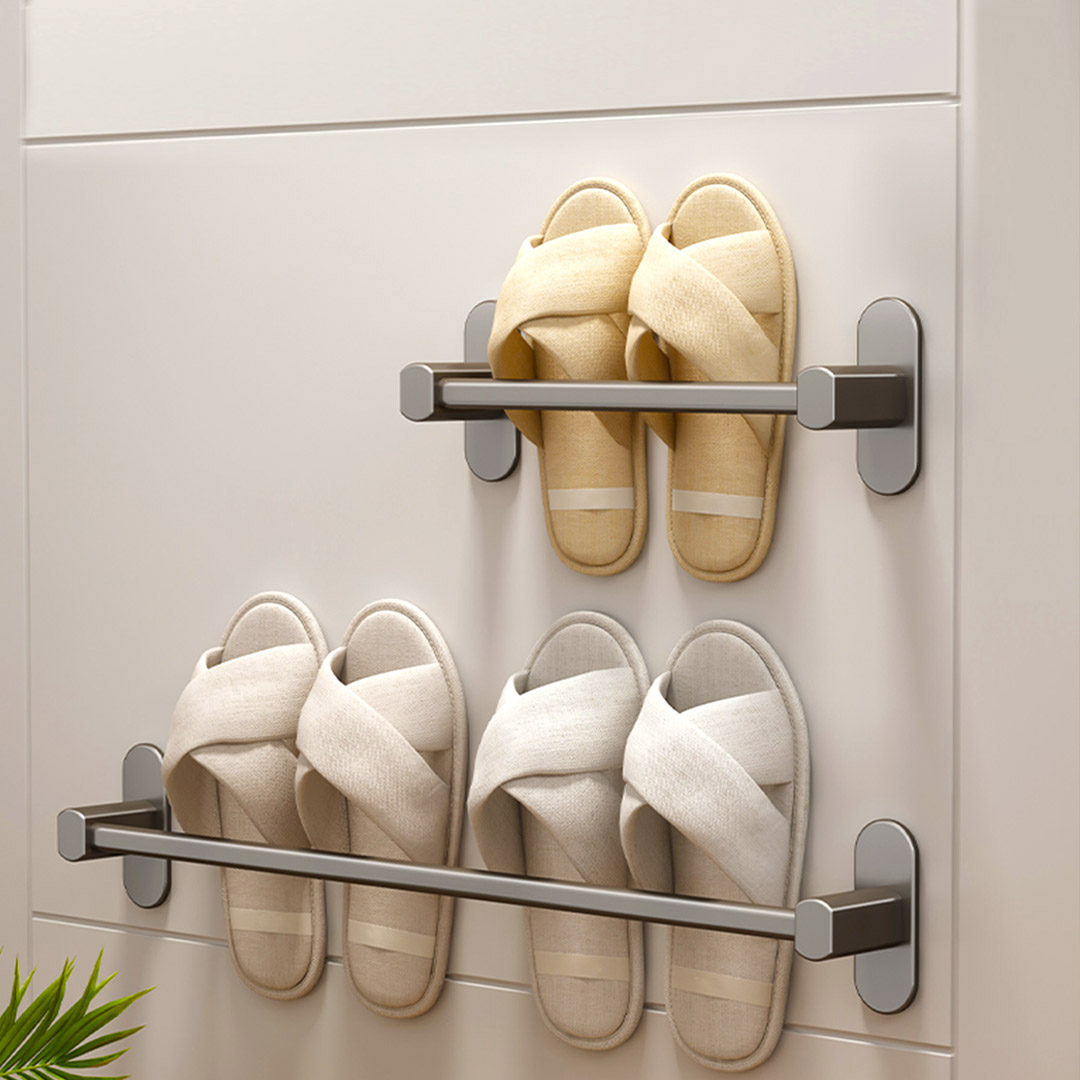 Soga 29Cm Wall-Mounted Slipper Organiser Adhesive Storage Space-Saving Wall Rack, Home &Amp; Living, Bathroom, Bathroom Accessories, Other, ,  - Nz Depot 8