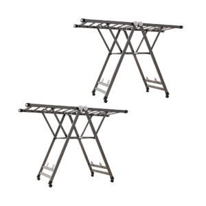 SOGA 2X 1.4m Portable Wing Shape Clothes Drying Rack Foldable Space-Saving Laundry Holder, Home & Living, Laundry, Drying Racks, , ,  - NZ DEPOT 1