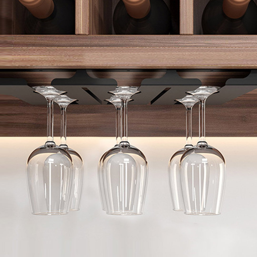 SOGA 2X 34cm Wine Glass Holder Hanging Stemware Storage Organiser Kitchen Bar Restaurant Decoration, Furniture, Storage & Shelving, Wine Glass Racks, , ,  - NZ DEPOT 3