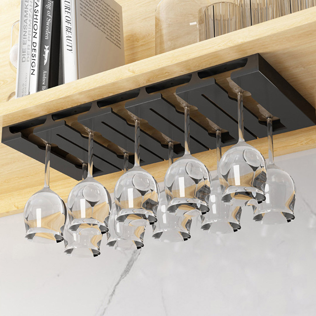 SOGA 2X 54cm Wine Glass Holder Hanging Stemware Storage Organiser Kitchen Bar Restaurant Decoration, Furniture, Storage & Shelving, Wine Glass Racks, , ,  - NZ DEPOT 3