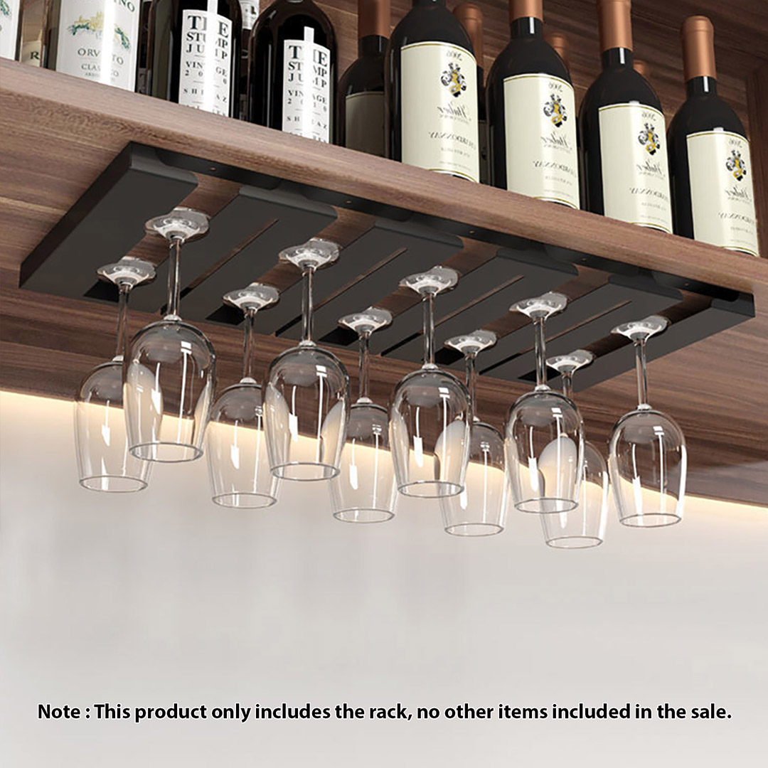 SOGA 54cm Wine Glass Holder Hanging Stemware Storage Organiser Kitchen Bar Restaurant Decoration, Furniture, Storage & Shelving, Wine Glass Racks, , ,  - NZ DEPOT 2