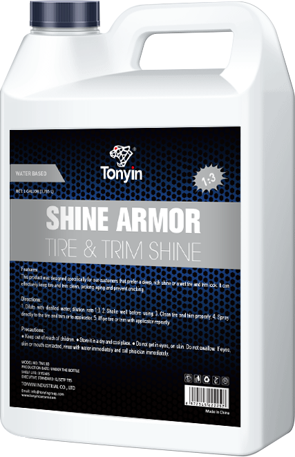 Tonyin Shine Armour Tyre &Amp; Trim Shine 4L (Water Based 1:3) - Nz Depot