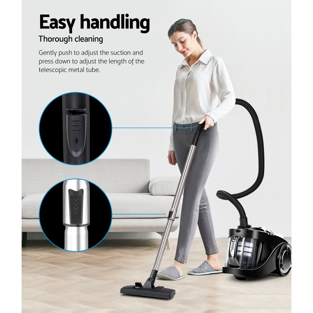 Ds Na Vacuum Cleaner Bagless Cyclone Cyclonic Vac Home Office Car 2200W Black Pr12685 Vacuum Cleaners Nz Depot 5 - Nz Depot