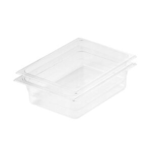 SOGA 100mm Clear Gastronorm GN Pan 1/2 Food Tray Storage Bundle of 2, Home & Living, Kitchen & Dining, Bakeware, Baking Trays, ,  - NZ DEPOT 1