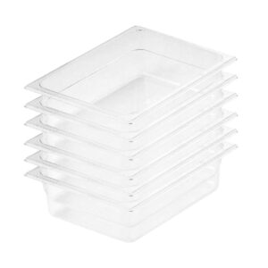 SOGA 100mm Clear Gastronorm GN Pan 1/2 Food Tray Storage Bundle of 6, Home & Living, Kitchen & Dining, Bakeware, Baking Trays, ,  - NZ DEPOT 1