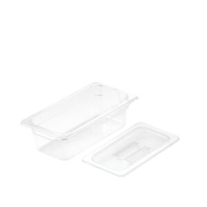 SOGA 100mm Clear Gastronorm GN Pan 1/3 Food Tray Storage with Lid, Home & Living, Kitchen & Dining, Bakeware, Baking Trays, ,  - NZ DEPOT 1