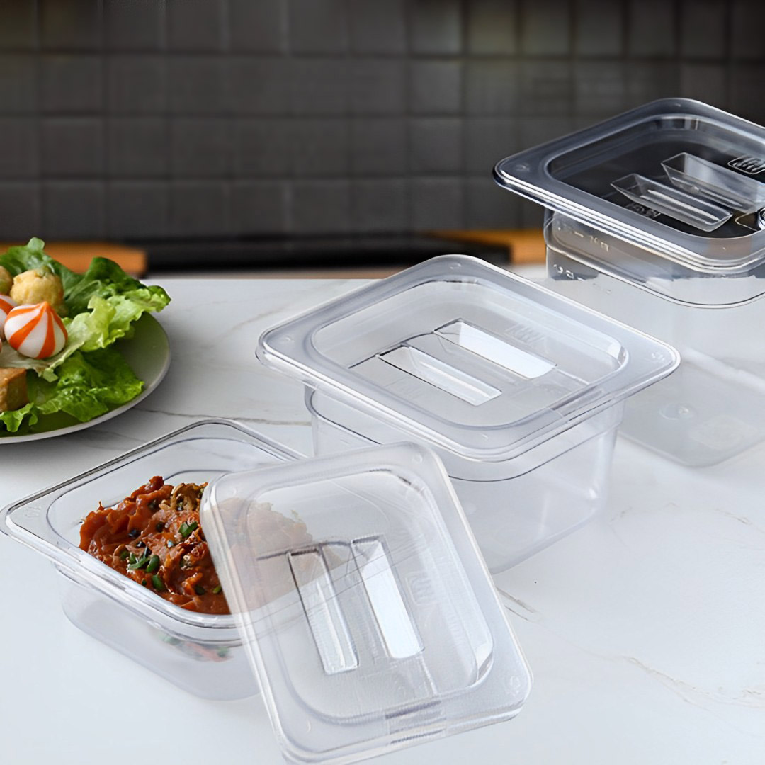 Soga 100Mm Clear Gastronorm Gn Pan 1/6 Food Tray Storage Bundle Of 2 With Lid, Home &Amp; Living, Kitchen &Amp; Dining, Bakeware, Baking Trays, ,  - Nz Depot 4