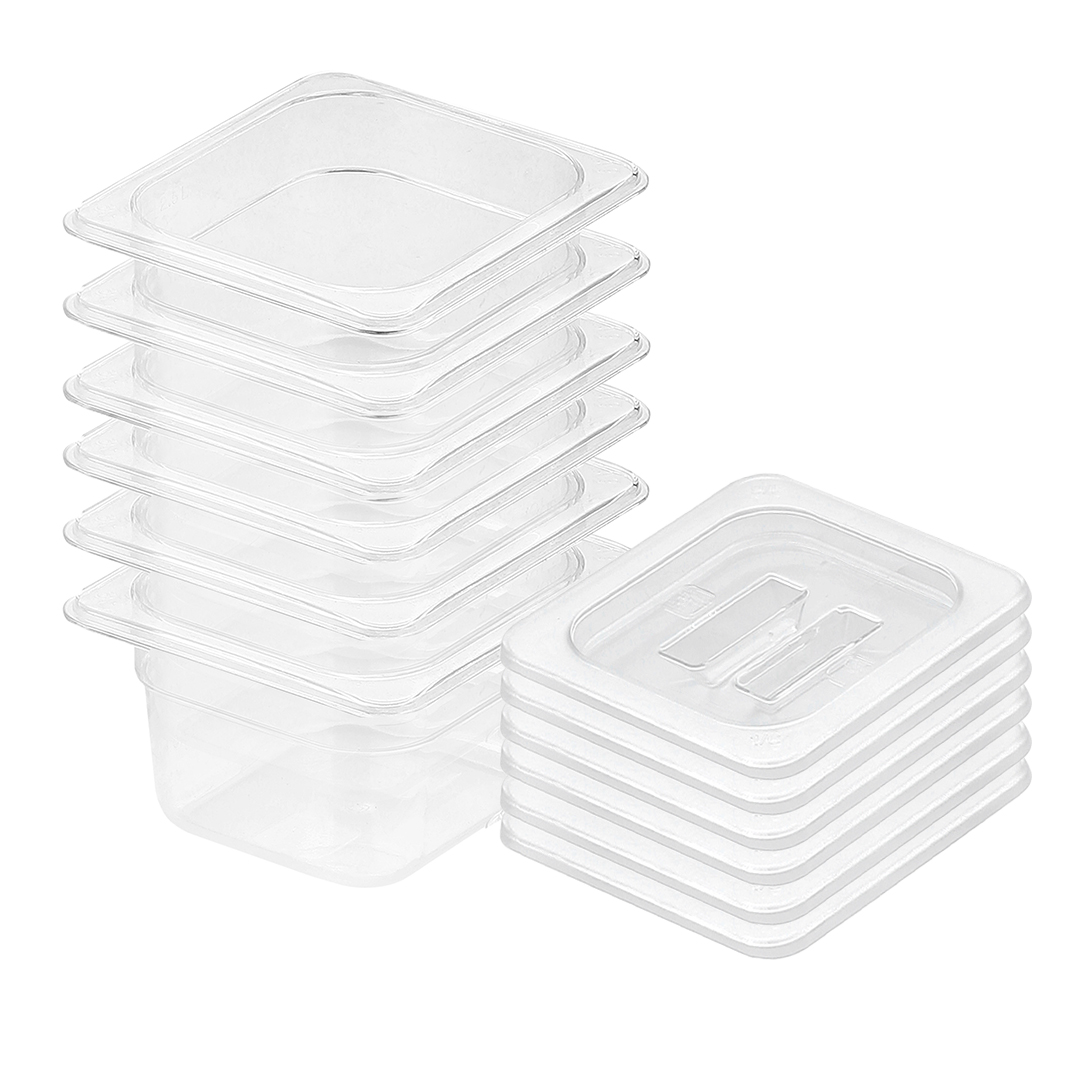 Soga 100Mm Clear Gastronorm Gn Pan 1/6 Food Tray Storage Bundle Of 6 With Lid, Home &Amp; Living, Kitchen &Amp; Dining, Bakeware, Baking Trays, ,  - Nz Depot 1