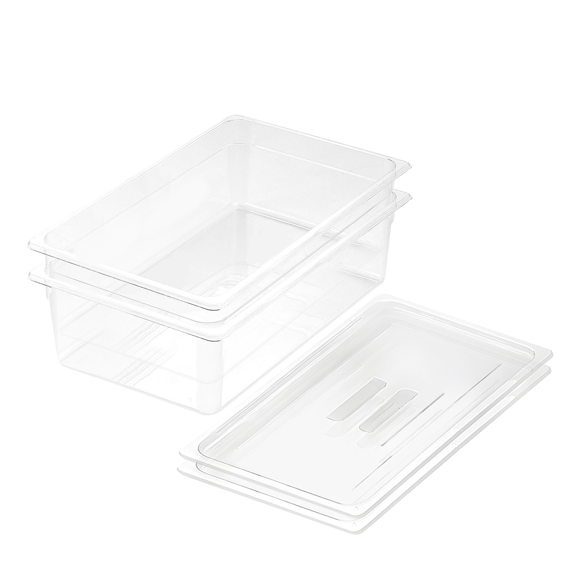 Soga 150Mm Clear Gastronorm Gn Pan 1/1 Food Tray Storage Bundle Of 2 With Lid, Home &Amp; Living, Kitchen &Amp; Dining, Bakeware, Baking Trays, ,  - Nz Depot 1