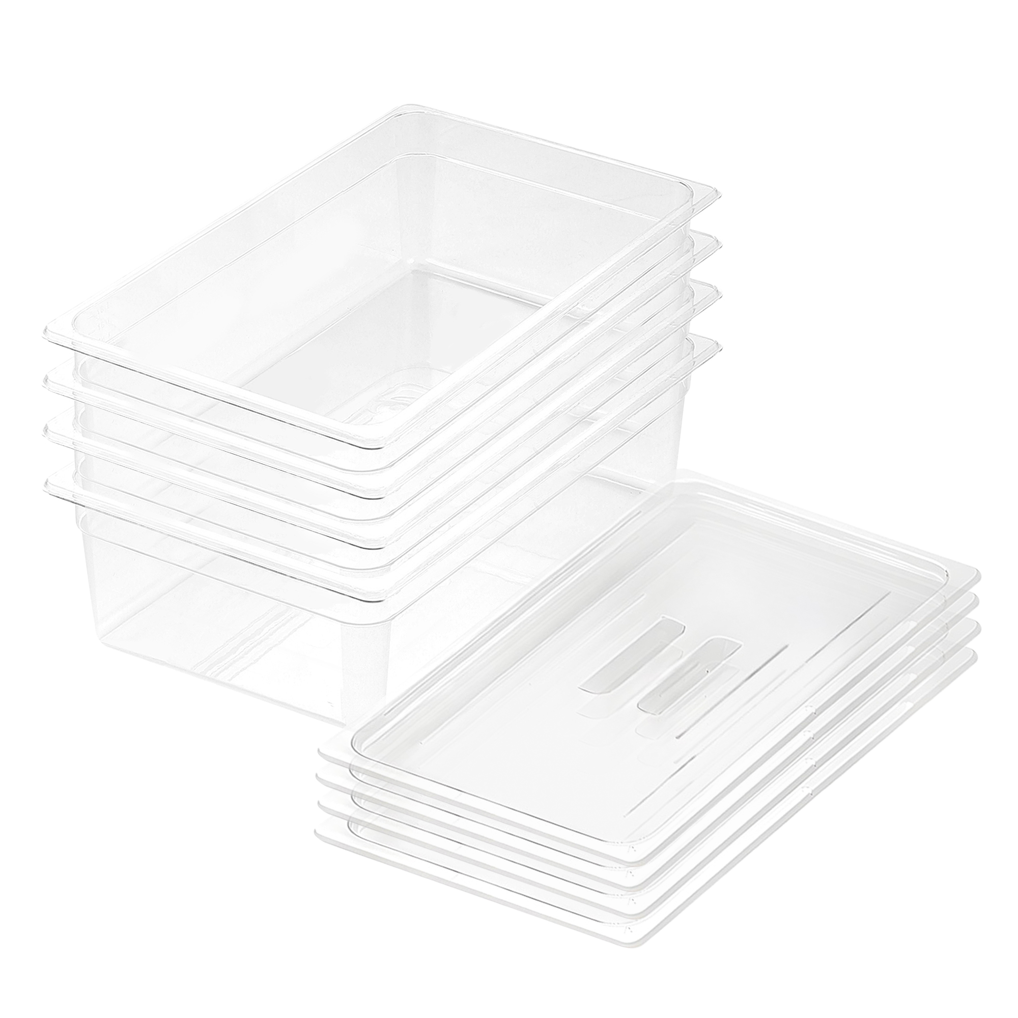 Soga 150Mm Clear Gastronorm Gn Pan 1/1 Food Tray Storage Bundle Of 4 With Lid, Home &Amp; Living, Kitchen &Amp; Dining, Bakeware, Baking Trays, ,  - Nz Depot 1