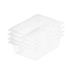 SOGA 150mm Clear Gastronorm GN Pan 1/2 Food Tray Storage Bundle of 4, Home & Living, Kitchen & Dining, Bakeware, Baking Trays, ,  - NZ DEPOT 1