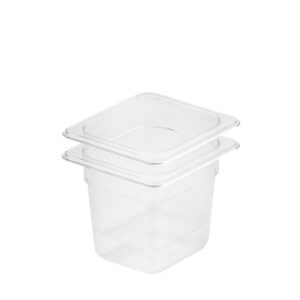 SOGA 150mm Clear Gastronorm GN Pan 1/6 Food Tray Storage Bundle of 2, Home & Living, Kitchen & Dining, Bakeware, Baking Trays, ,  - NZ DEPOT 1