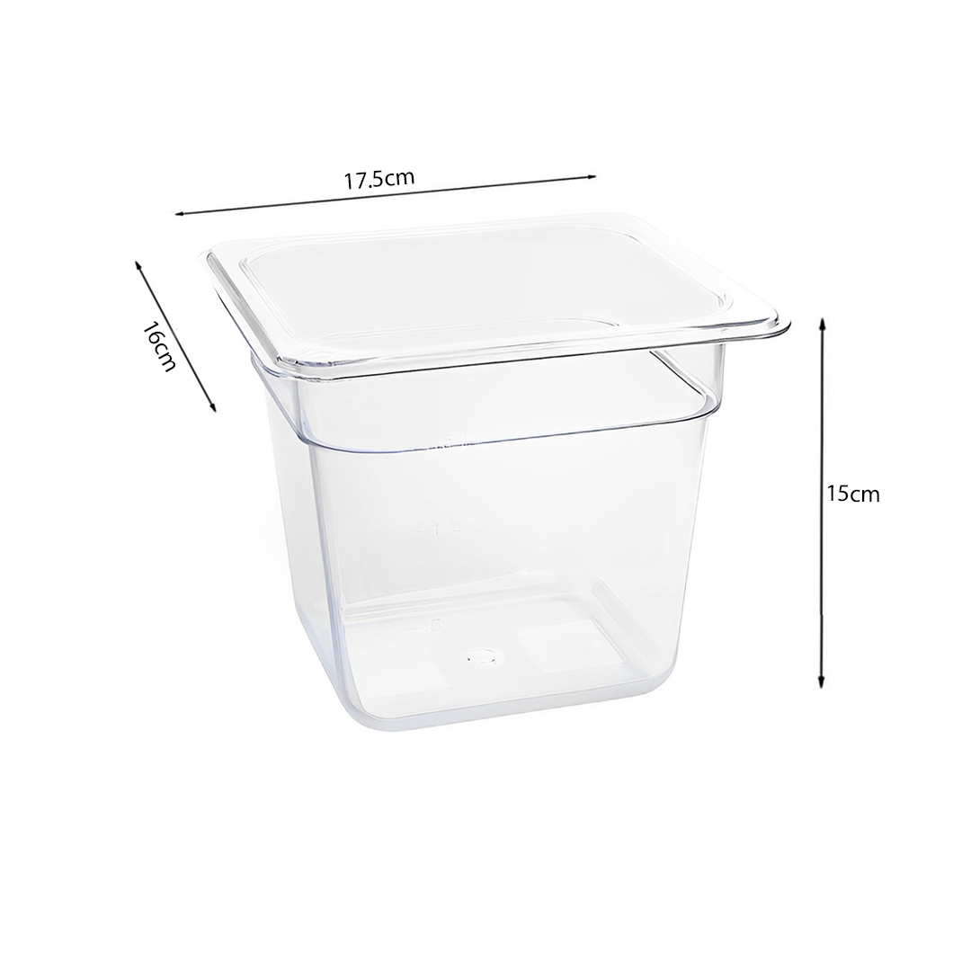 Soga 150Mm Clear Gastronorm Gn Pan 1/6 Food Tray Storage Bundle Of 2 With Lid, Home &Amp; Living, Kitchen &Amp; Dining, Bakeware, Baking Trays, ,  - Nz Depot 5