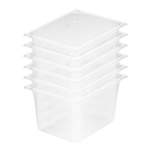 SOGA 200mm Clear Gastronorm GN Pan 1/2 Food Tray Storage Bundle of 6, Home & Living, Kitchen & Dining, Bakeware, Baking Trays, ,  - NZ DEPOT 1