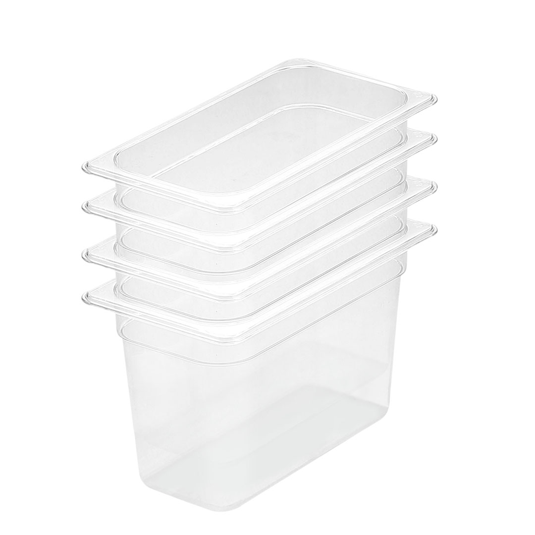 Soga 200Mm Clear Gastronorm Gn Pan 1/3 Food Tray Storage Bundle Of 4, Home &Amp; Living, Kitchen &Amp; Dining, Bakeware, Baking Trays, ,  - Nz Depot 1