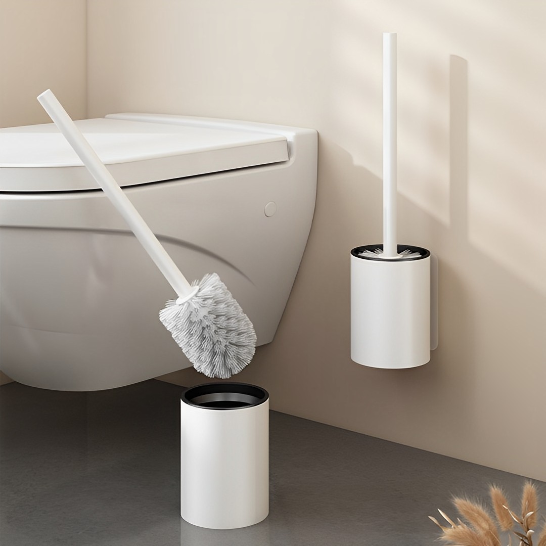 Soga 27Cm Wall-Mounted Toilet Brush With Holder Bathroom Cleaning Scrub White, Home &Amp; Living, Bathroom, Bathroom Accessories, Other, ,  - Nz Depot 3