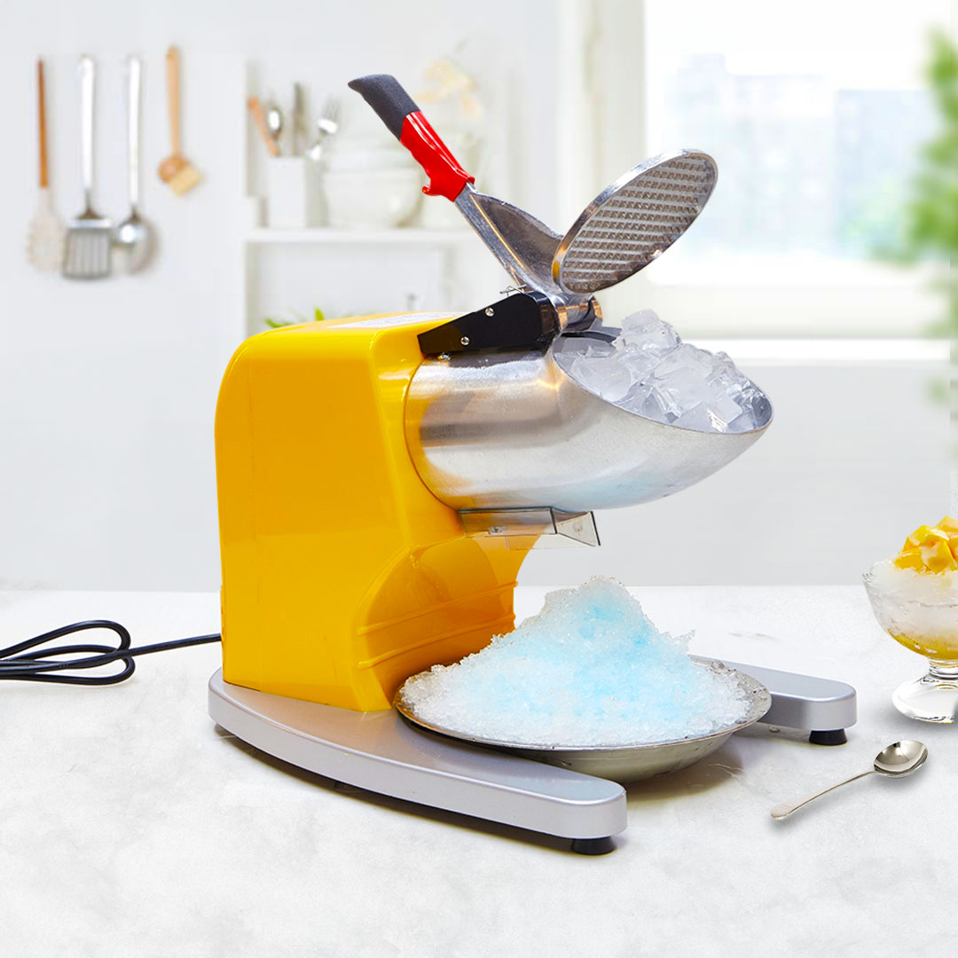 Soga 2X Ice Shaver Electric Stainless Steel Ice Crusher Slicer Machine Commercial Yellow, Electronics &Amp; Appliances, Appliances, Small Kitchen Appliances, Specialty Appliances, Ice Maker,  - Nz Depot 3