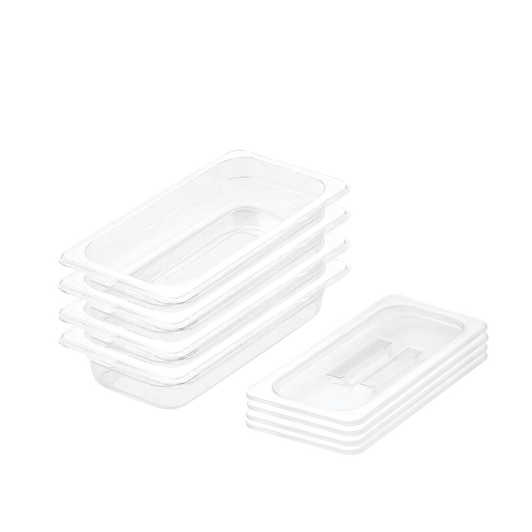 Soga 65Mm Clear Gastronorm Gn Pan 1/3 Food Tray Storage Bundle Of 4 With Lid, Home &Amp; Living, Kitchen &Amp; Dining, Bakeware, Baking Trays, ,  - Nz Depot 1