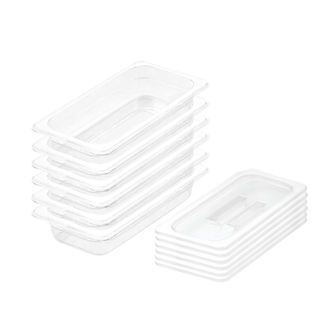 Soga 65Mm Clear Gastronorm Gn Pan 1/3 Food Tray Storage Bundle Of 6 With Lid, Home &Amp; Living, Kitchen &Amp; Dining, Bakeware, Baking Trays, ,  - Nz Depot 1