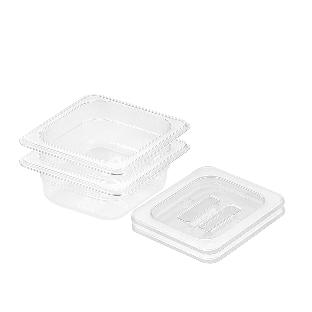 Soga 65Mm Clear Gastronorm Gn Pan 1/6 Food Tray Storage Bundle Of 2 With Lid, Home &Amp; Living, Kitchen &Amp; Dining, Bakeware, Baking Trays, ,  - Nz Depot 1