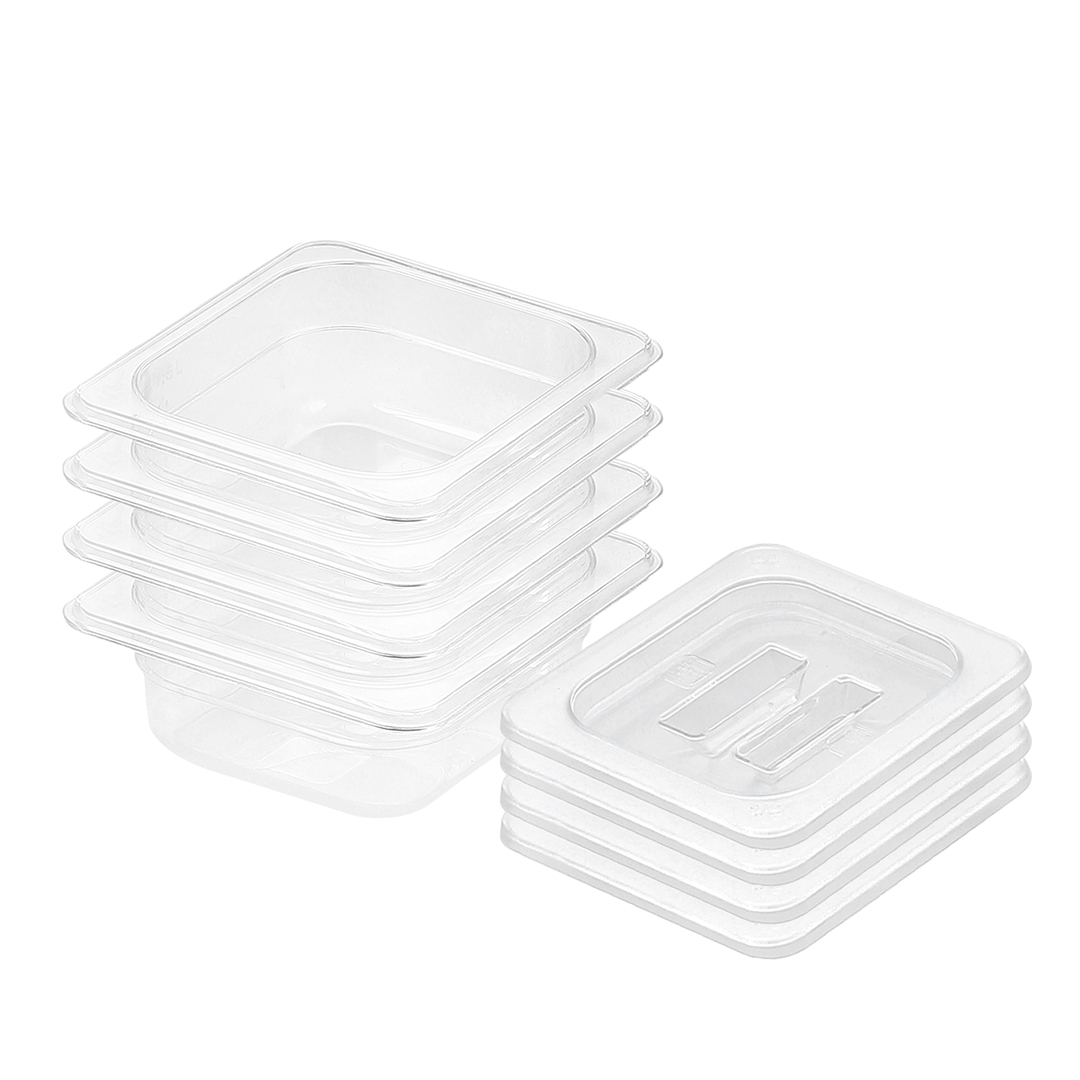 Soga 65Mm Clear Gastronorm Gn Pan 1/6 Food Tray Storage Bundle Of 4 With Lid, Home &Amp; Living, Kitchen &Amp; Dining, Bakeware, Baking Trays, ,  - Nz Depot 1