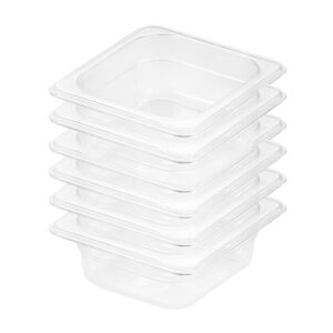 SOGA 65mm Clear Gastronorm GN Pan 1/6 Food Tray Storage Bundle of 6, Home & Living, Kitchen & Dining, Bakeware, Baking Trays, ,  - NZ DEPOT 1