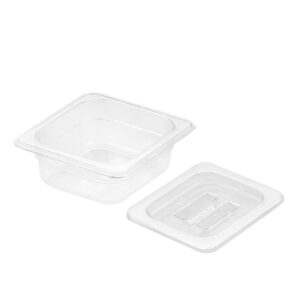 SOGA 65mm Clear Gastronorm GN Pan 1/6 Food Tray Storage with Lid, Home & Living, Kitchen & Dining, Bakeware, Baking Trays, ,  - NZ DEPOT 1