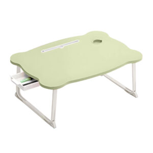 SOGA Green Portable Bed Table Adjustable Folding Mini Desk With Mini Drawer and Cup-Holder Home Decor, Desks & Computer Tables, , , , ,  - NZ DEPOT 1