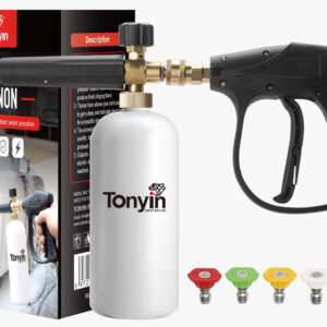 TONYIN SNOW FOAM CANNON (WITH SPRAY GUN AND PRESSURE WASHER NOZZLES) - NZ DEPOT