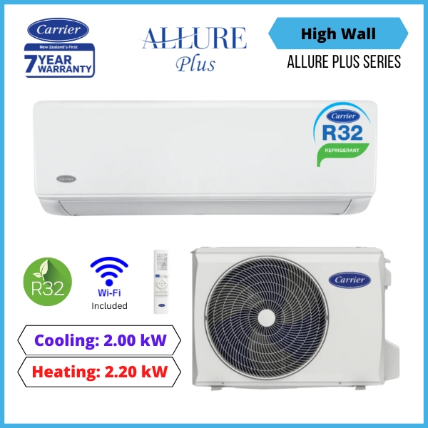 Carrier 2.0Kw Allure Plus Series Air Conditioner Heat Pump - 53Qhg020-1 - Nz Depot