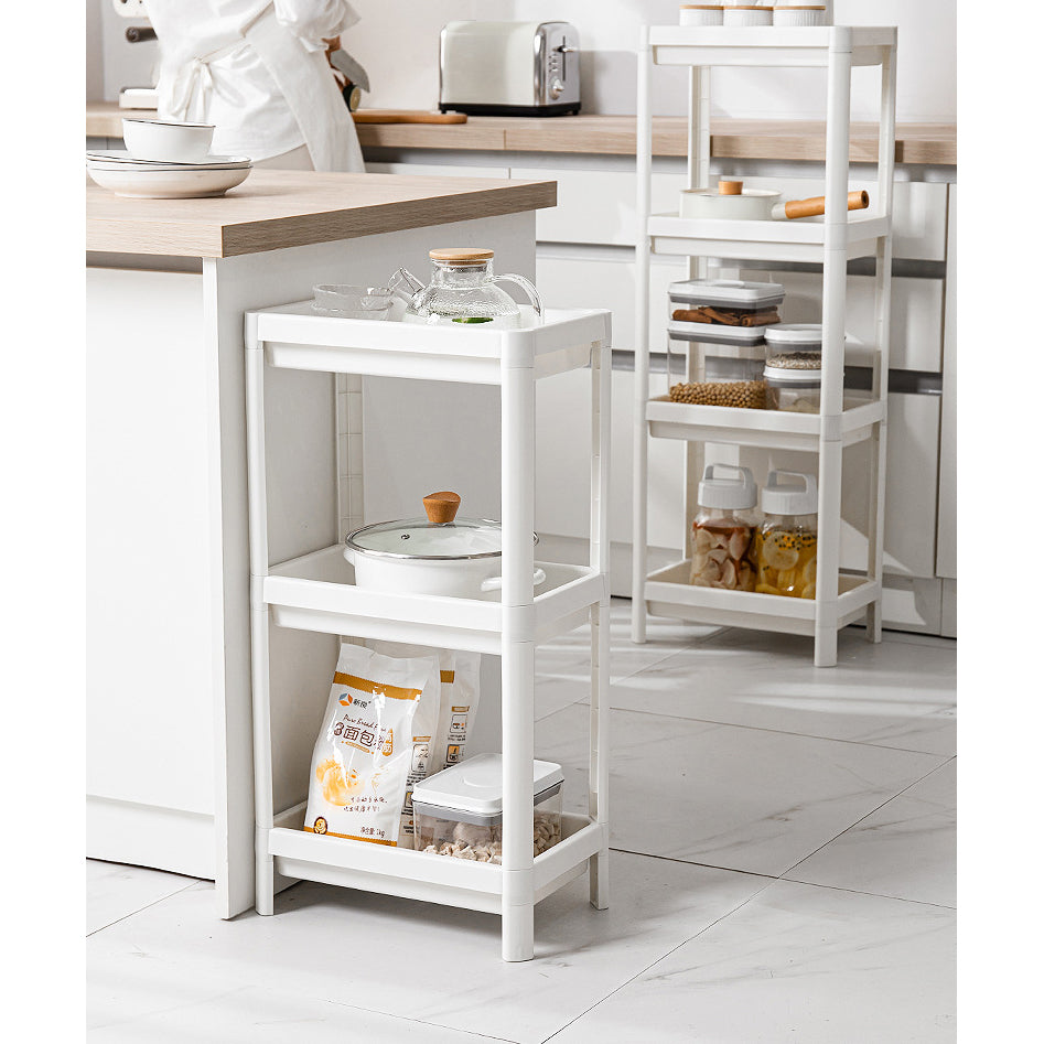 DS BS 3 Tier Wide Slide Out Trolley Rack Shelf Organizer PR666566449 Kitchen Trolley NZ DEPOT 5