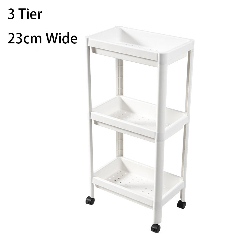 DS BS 3 Tier Wide Slide Out Trolley Rack Shelf Organizer PR666566449 Kitchen Trolley NZ DEPOT 7