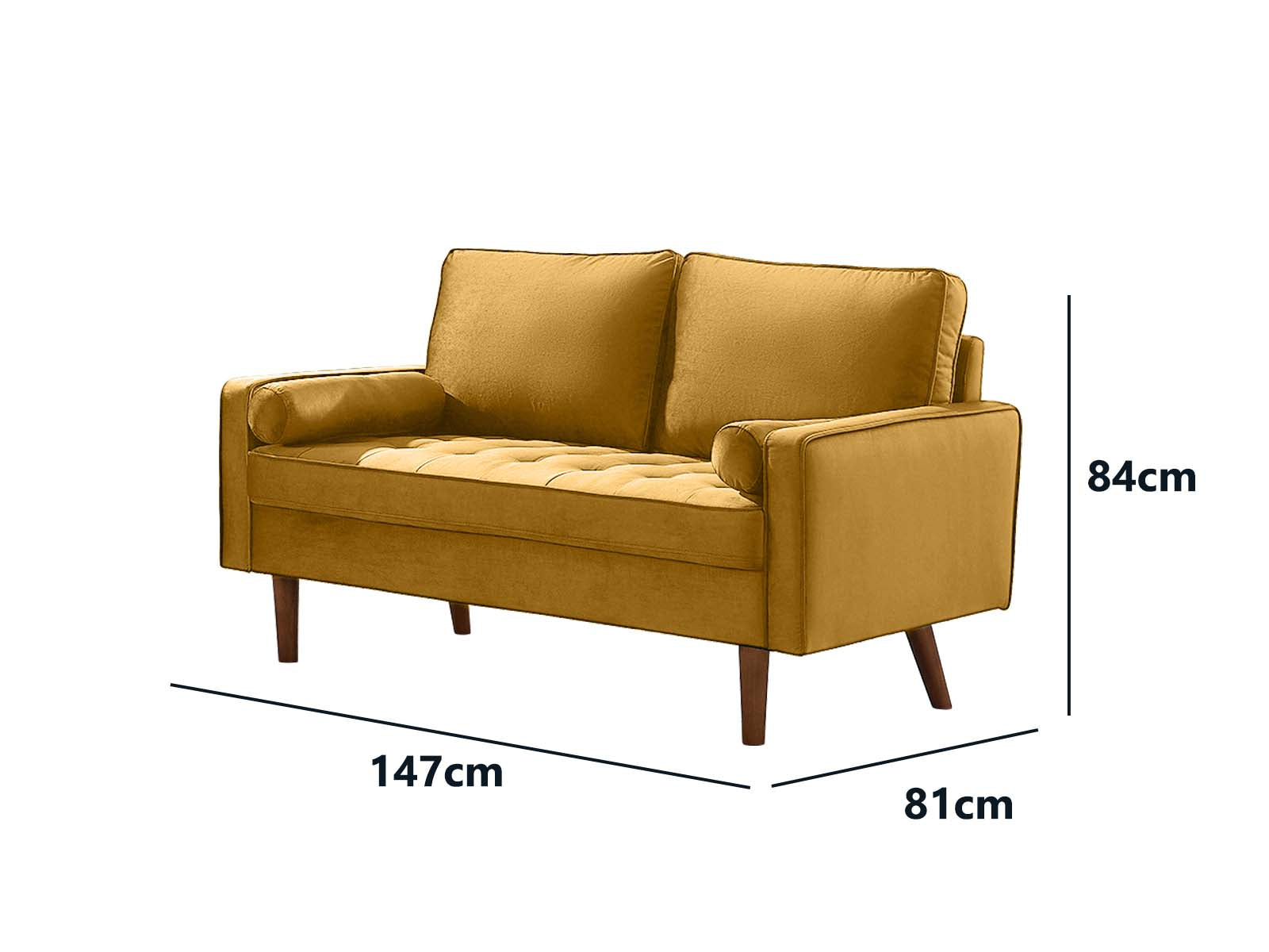 Gyllene Velvet 2 Seater PR8723 Sofas Sectionals Sofa Beds NZ DEPOT 5