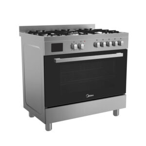 Midea 90cm Freestanding Stove with Gas Cooktop | 109L Oven & Sleek Design | Midea Kitchen Appliances NZ - Ovens - 36QMS5GP48 - NZ DEPOT