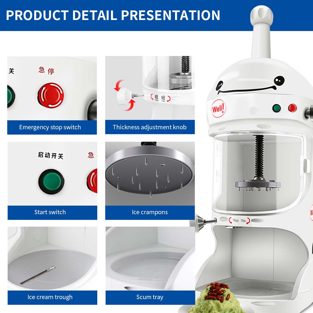 Soga 2X 350W Commercial Ice Shaver Crusher Machine Automatic Snow Cone Maker, Electronics &Amp; Appliances, Appliances, Small Kitchen Appliances, Specialty Appliances, Ice Maker,  - Nz Depot 10