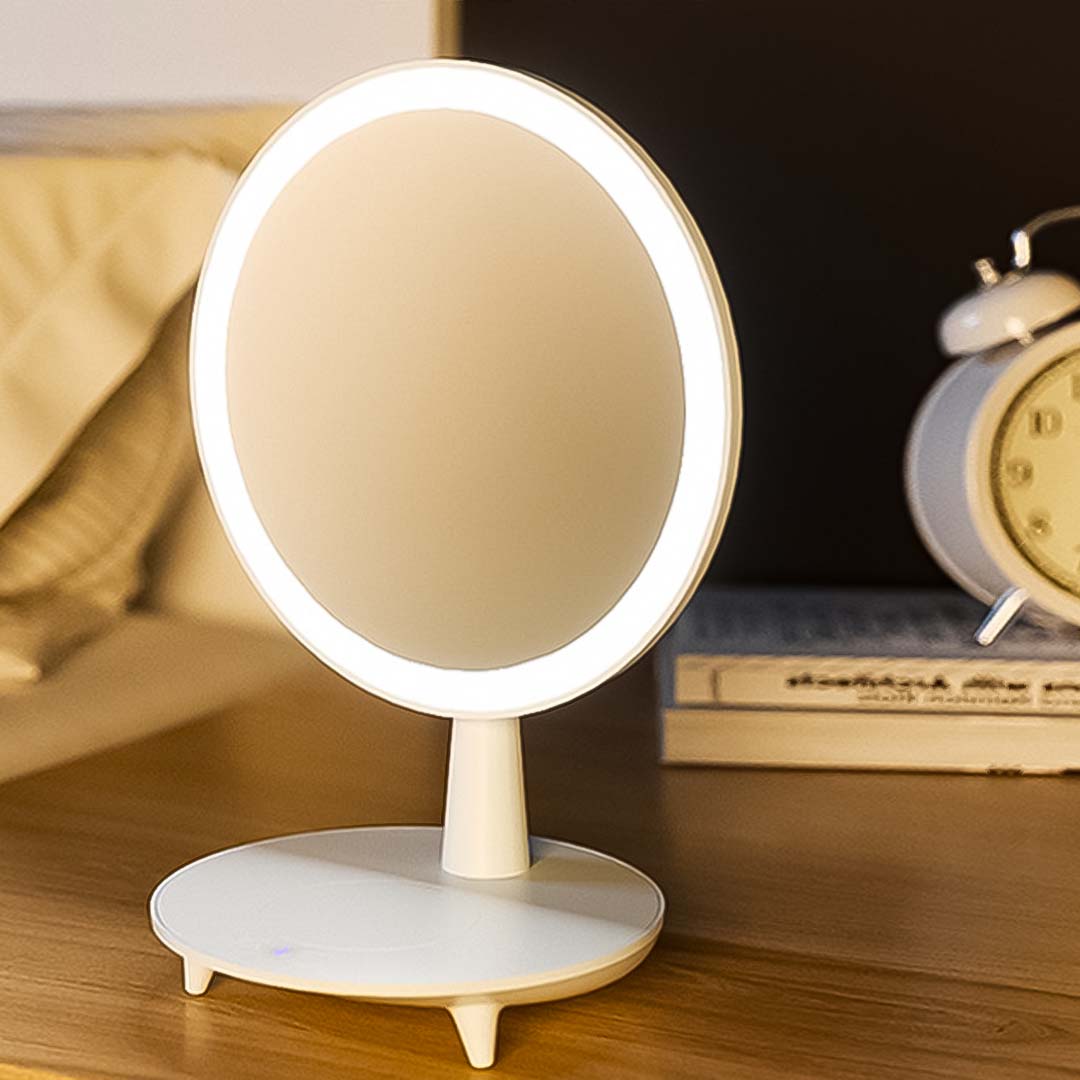 Soga 2X Round White Rechargeable Led Light Makeup Mirror Tabletop Vanity Home Decor, Home, Bathroom, Bathroom Accessories, Bathroom Storage, ,  - Nz Depot 5