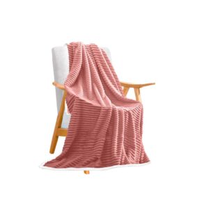 SOGA Throw Blanket Warm Cozy Double Sided Thick Flannel Coverlet Fleece Bed Sofa Comforter Pink NZ DEPOT - NZ DEPOT