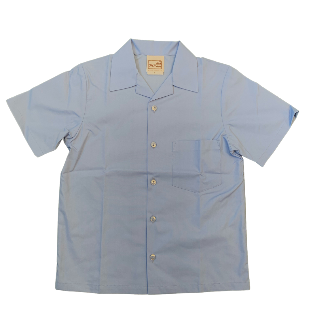 3010-S Poplin S/S Shirt - Sky - 4 - Miltan Uniform Range