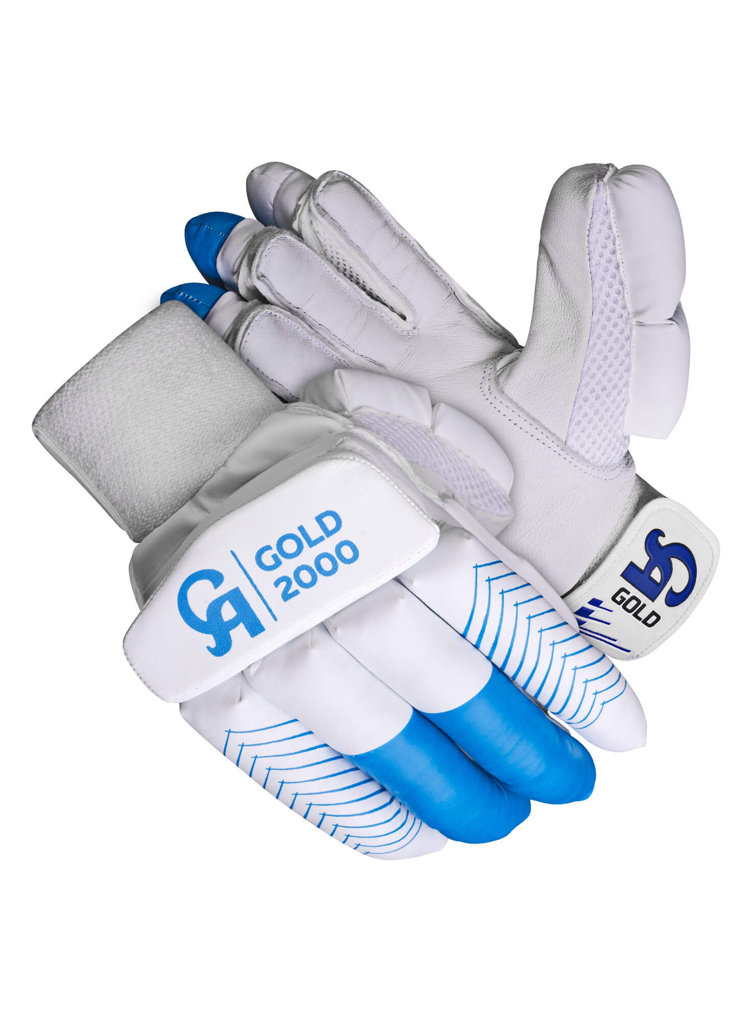 CA GOLD 2000 - Blue L.H.S, R.H.S Batting Gloves,5