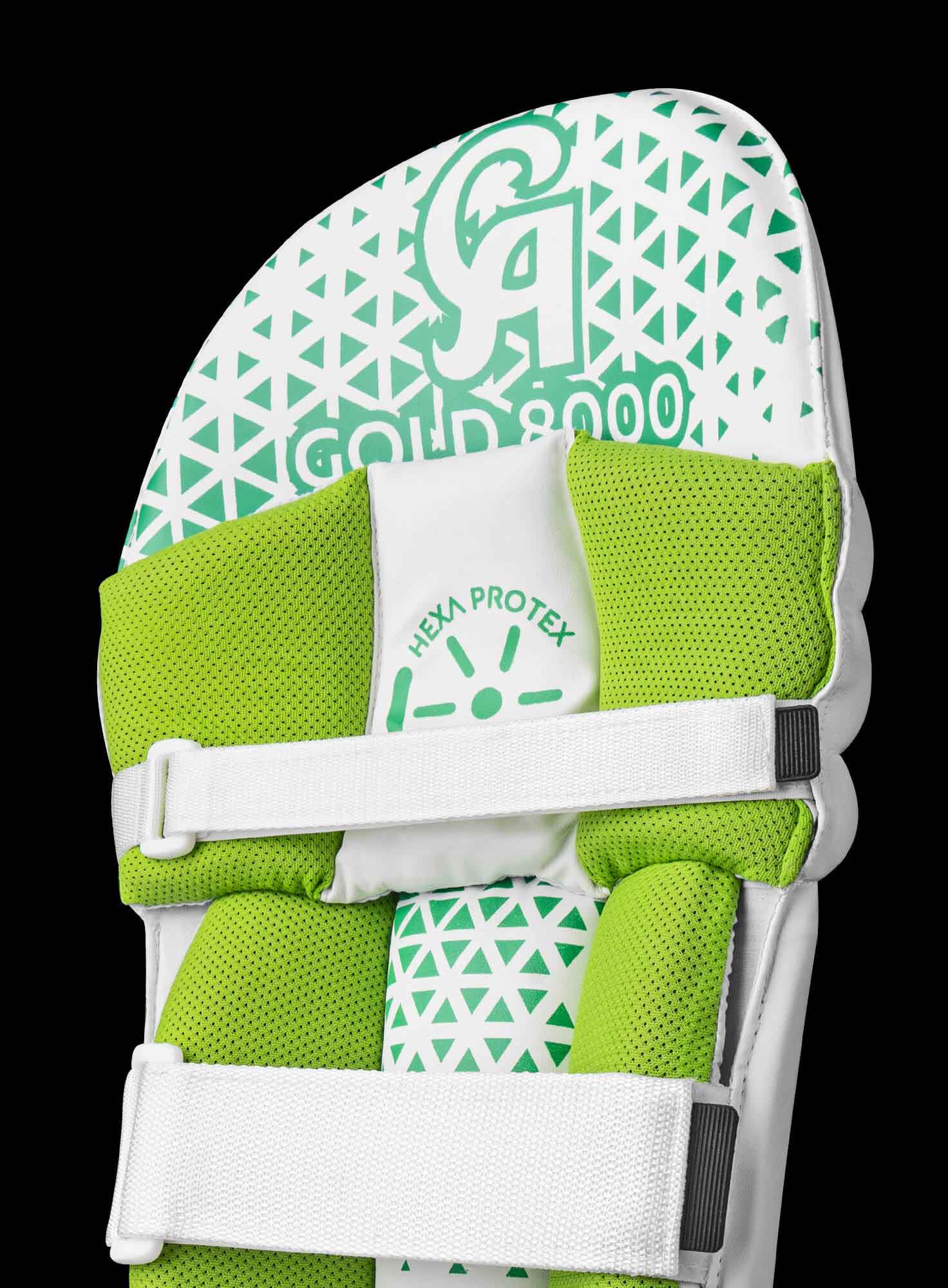 CA GOLD 8000 - Green L.H.S, R.H.S Leg Pads,7