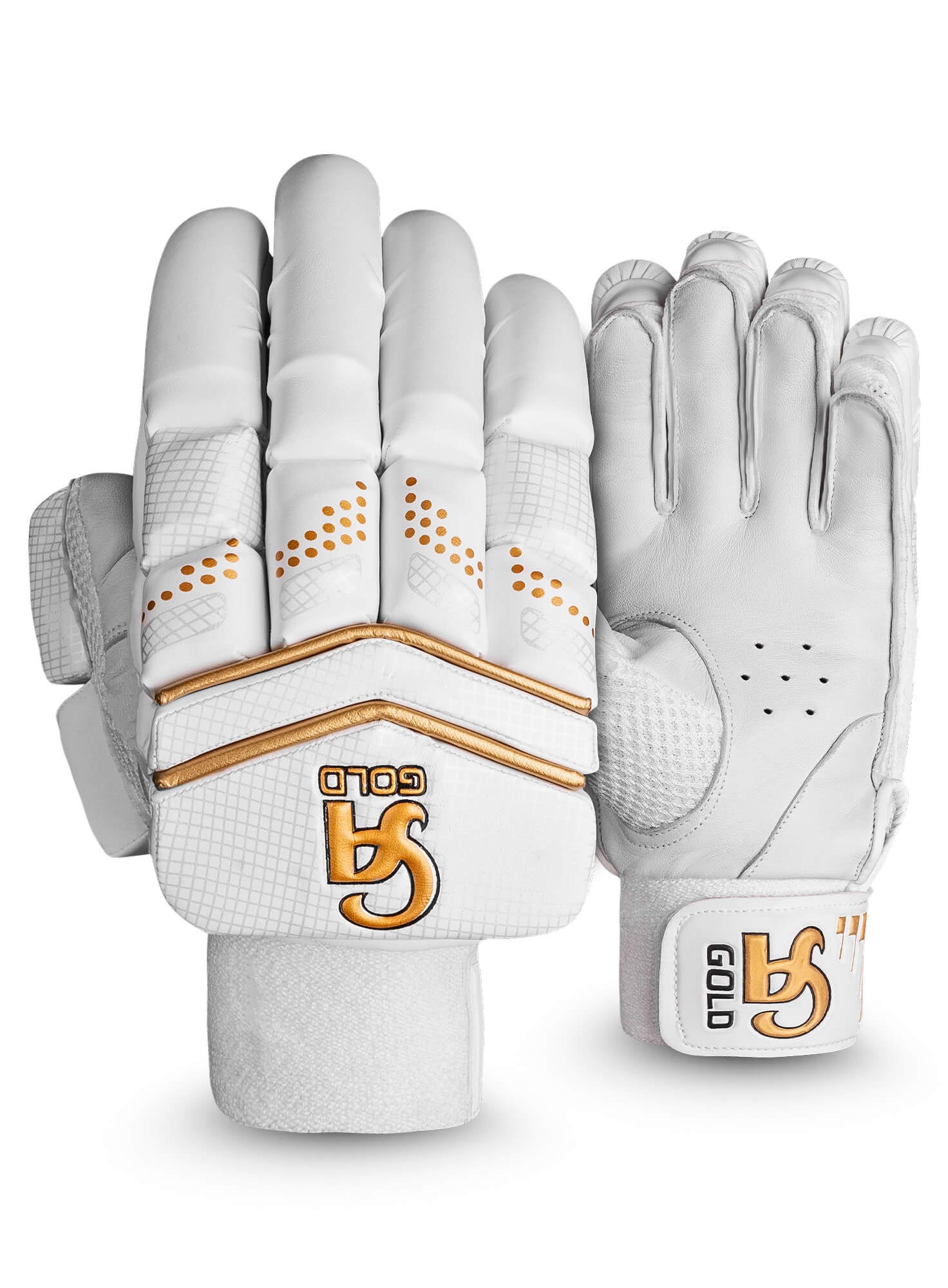 CA Gold 20K - White L.H.S, R.H.S Batting Gloves,2