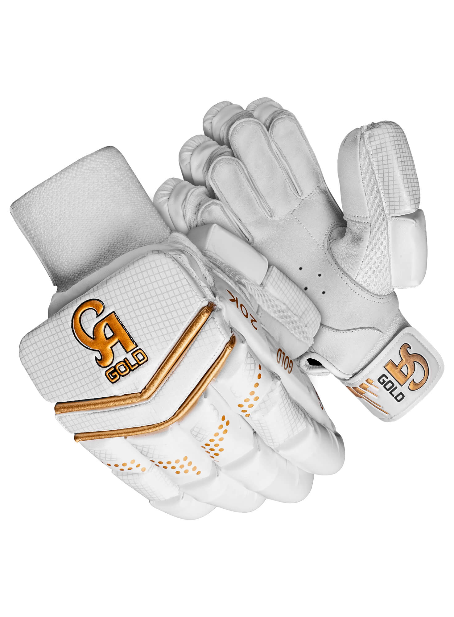 CA Gold 20K - White L.H.S, R.H.S Batting Gloves,5