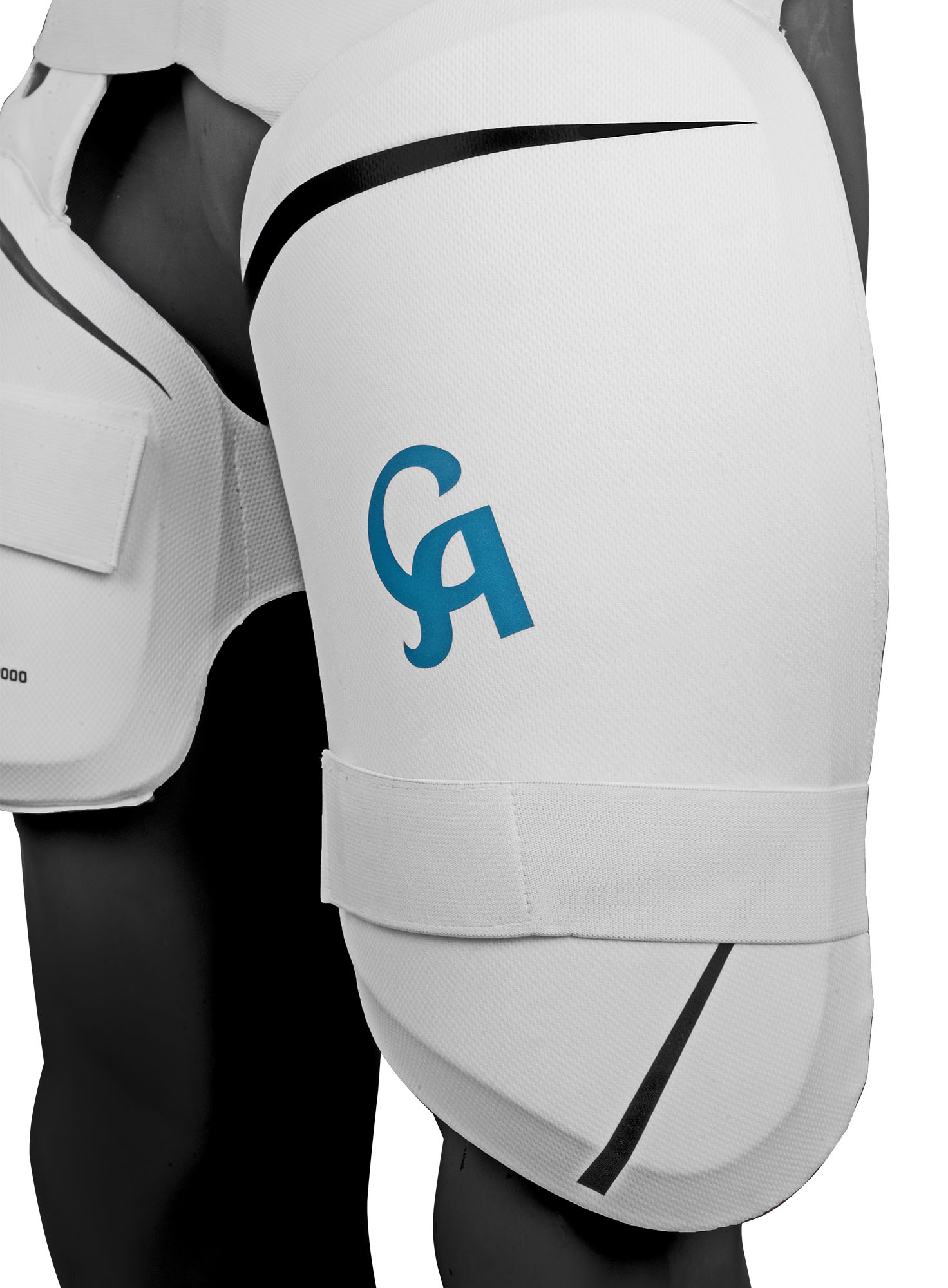 CA PERFORMANCE 10000 THIGH PAD - White L.H.S, R.H.S Arm & Thigh Guard Senior,3