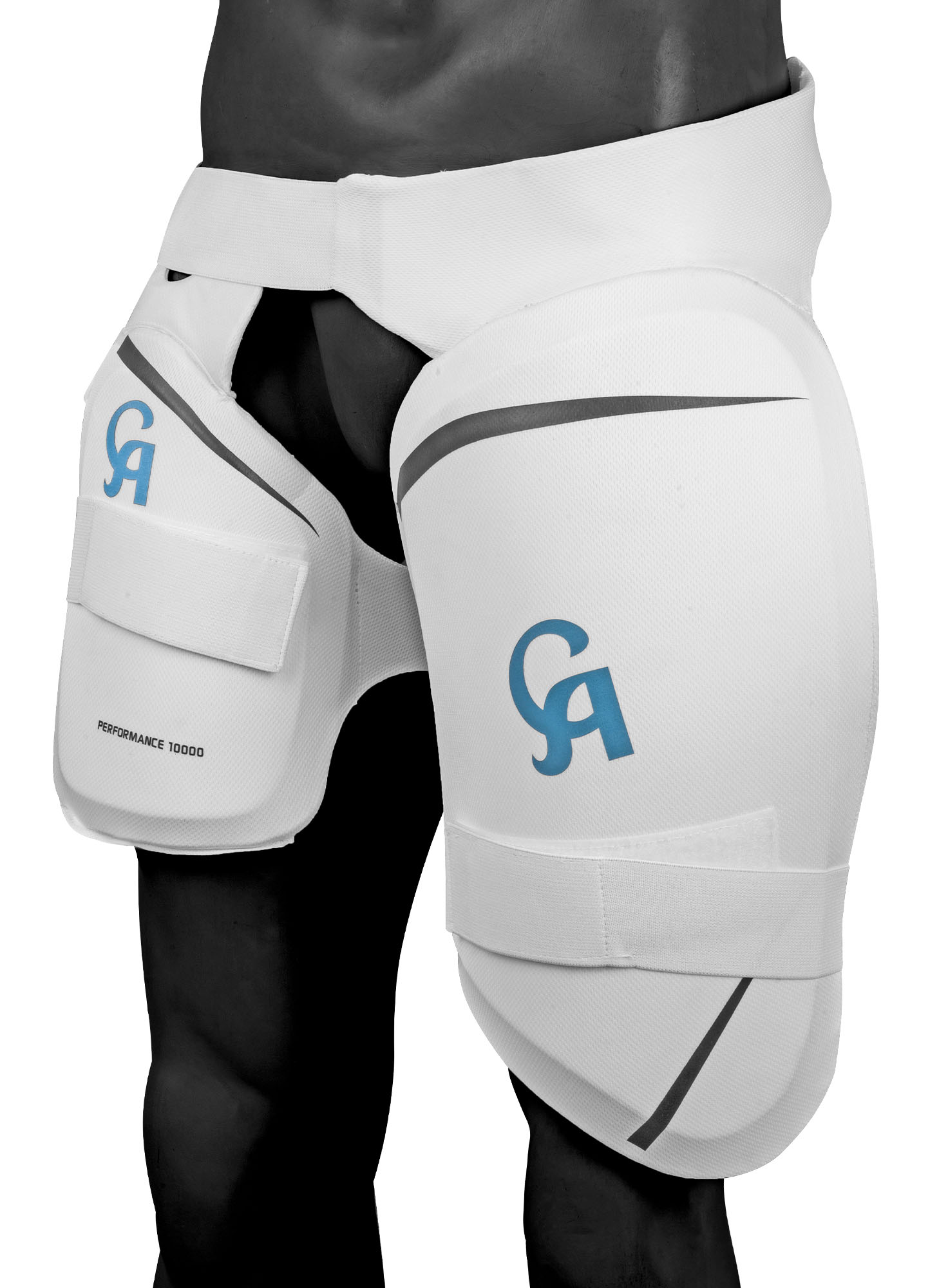 CA PERFORMANCE 10000 THIGH PAD - White L.H.S, R.H.S Arm & Thigh Guard Senior,4